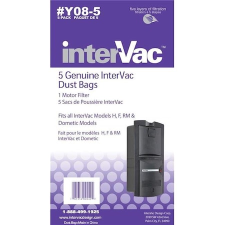 Intervac Vac Intervac Vac Y085 Dust Bags & Exhaust Filter for I7H-Y085